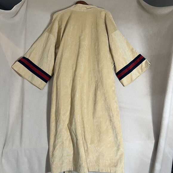 Vintage Bullocks Skinner Ultra Suede Brown Kimono Style Robe Loungewear FLAW VTG - Picture 6 of 6